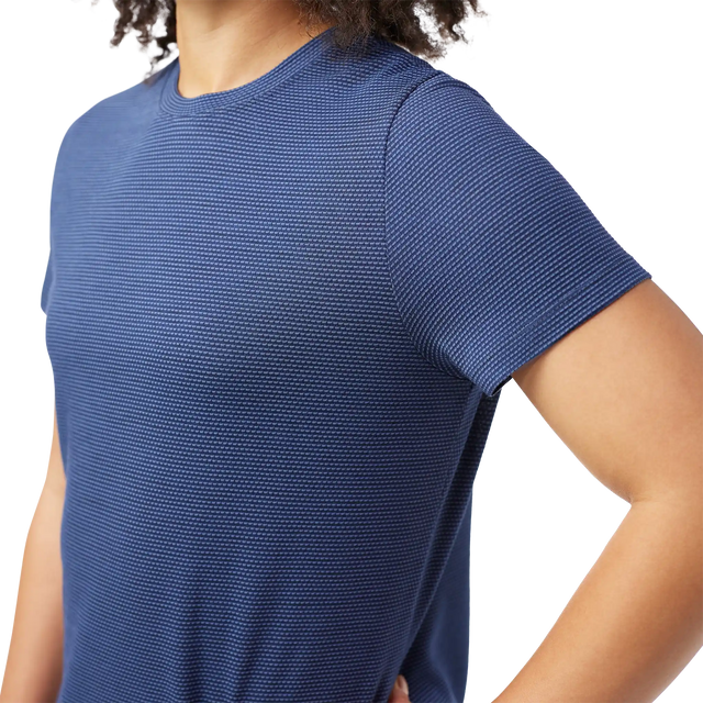 Smartwool T-shirt Active Mesh pour femme - Nuit tombante / Marine foncé