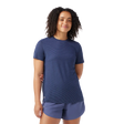 Smartwool T-shirt Active Mesh pour femme - Nuit tombante / Marine foncé