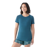 Smartwool Active Ultralite t-shirt à manches courtes femme face - bleu crépusculee