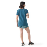 Smartwool Active Ultralite t-shirt à manches courtes femme dos - bleu crépusculee