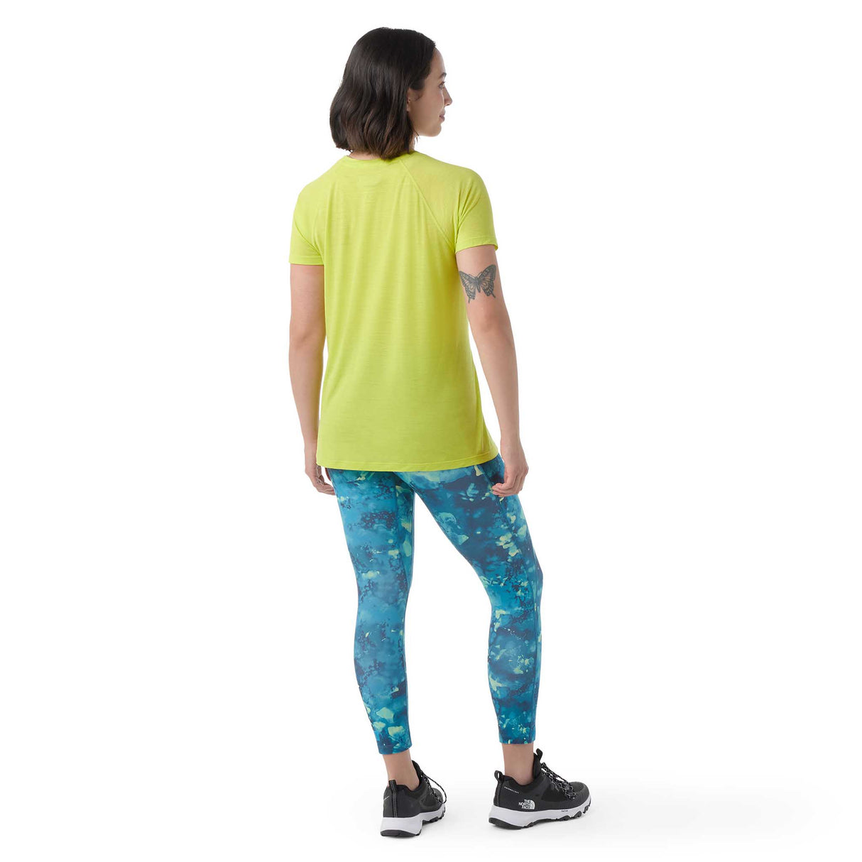 Smartwool Active Ultralite t-shirt à manches courtes femme dos- citron vert
