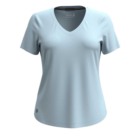 Smartwool t-shirt de sport Active Ultralite à encolure en V pour femme -Ciel hivernal