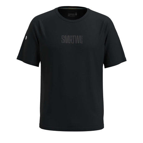 Smartwool T-shirt de sport imprimé Ultralite homme - noir / anthracite