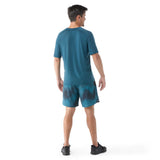Smartwool Active Ultralite t-shirt à manches courtes homme dos - effet bleu