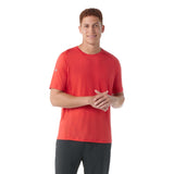 Smartwool Active Ultralite t-shirt à manches courtes homme face - rouge écarlate