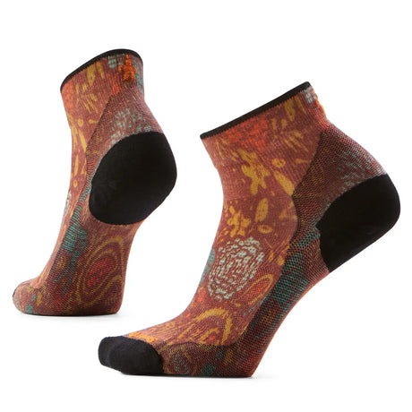 Smartwool socquette de vélo Paisley pour femme - Picante