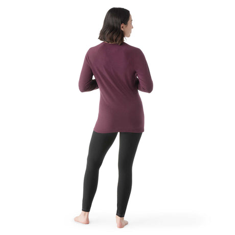 Smartwool haut de base Classic All-Season Merino pour femme dos - Aubergine