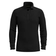 Smartwool Haut de base à demi-zip Classic Thermal Merino pour homme - Noir