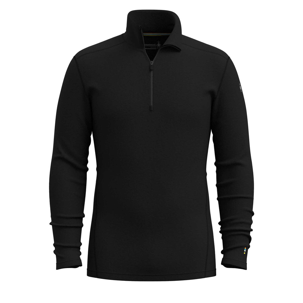 Smartwool Haut de base à demi-zip Classic Thermal Merino pour homme - Noir