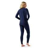 Smartwool Haut de base à demi-zip Classic Thermal Merino pour femme - Marine foncé