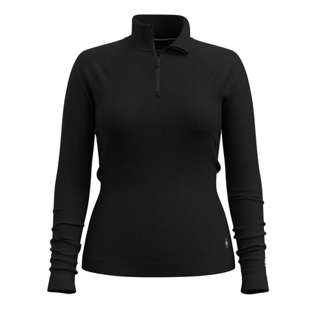 Smartwool Haut de base à demi-zip Classic Thermal Merino pour femme - Noir