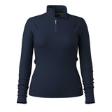 Smartwool Haut de base à demi-zip Classic Thermal Merino pour femme - Marine foncé
