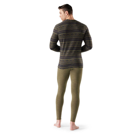 Chandail de base Smartwool Classic Thermal Merino pour homme - Mousse D'Hiver Sommet de l'Âme