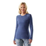 Smartwool haut de base Classic Thermal Merino femme - Chiné bleu nuit tombante