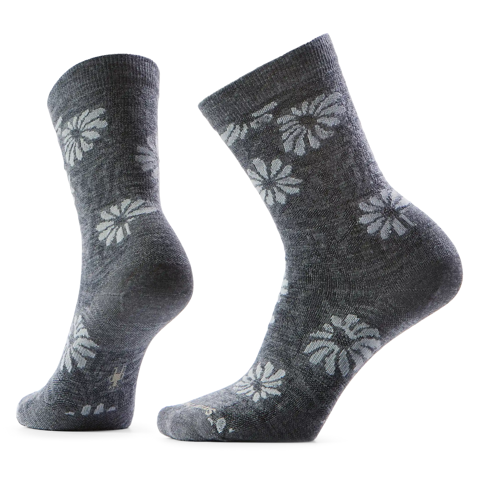 Smartwool Chaussette de tous les jours Floral pour femme - Gris mi-foncé