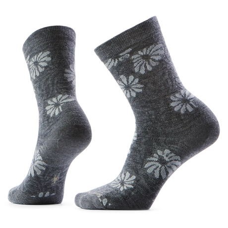 Smartwool Chaussette de tous les jours Floral pour femme - Gris mi-foncé