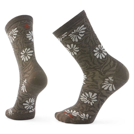 Smartwool Chaussette de tous les jours Floral pour femme - Taupe