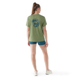 T-shirt imprimé Forest Finds Smartwool homme dos femme - Vert fougère