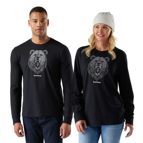 Smartwool haut à manches longues Geometric Bear pour homme - Noir