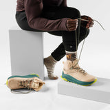 Smartwool mi-chaussette de randonnée rayée Bear pour homme live - Gris cendré
