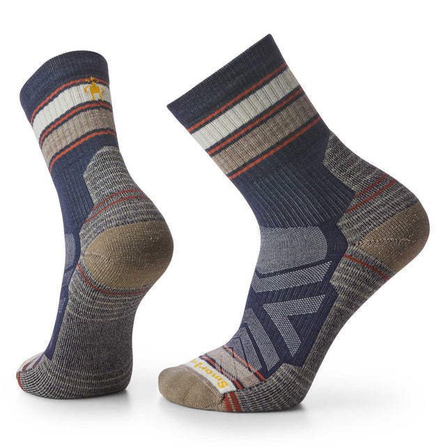 Smartwool chaussettes Hike Light Cushion à rayures homme bleu marine profond