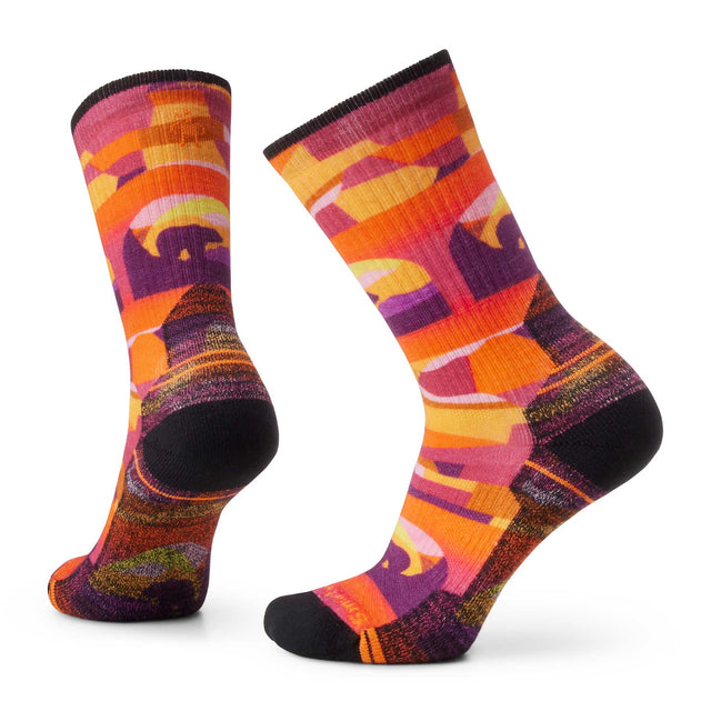 Smartwool Hike Light Cushion chaussettes imprimées femme paire - rouille orange