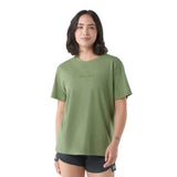 T-shirt à manches courtes à logo imprimé Smartwool homme face femme -vert fougère