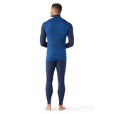 Smartwool Merino 250 Baselayer 1/4 Zip homme dos- bleu marine profond deux tons