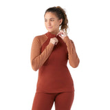 Smartwool Merino 250 chandail base layer pacane / brun chiné femme face