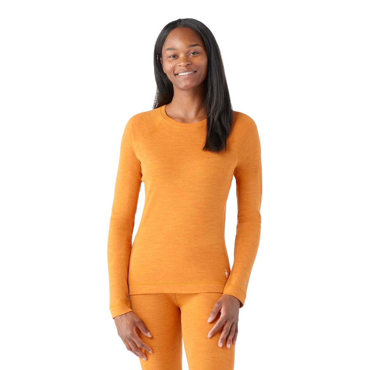 Smartwool Merino 250 baselayer chandail de base marmelade chiné femme face