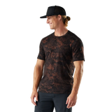 Smartwool T-shirt Merino pour homme - Sable brun de montagne