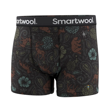 Smartwool Smartwool caleçon boxeur imprimé Merino pour hommes - Paisley noir