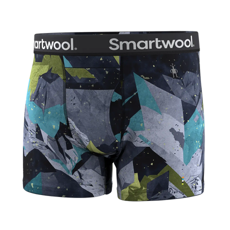 Smartwool caleçon boxeur imprimé Merino pour hommes - Bleu des sommets