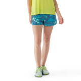 Smartwool Merino Sport Lined short doublé de course femme face - aquarelle bleu crépuscule