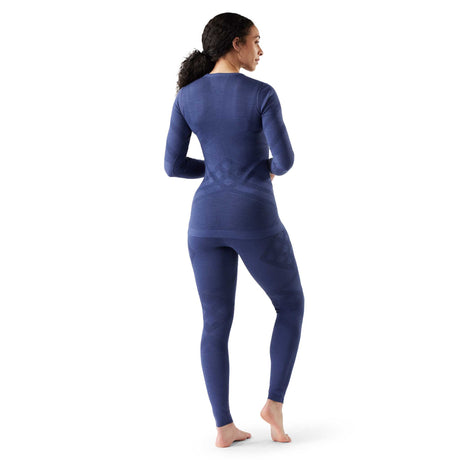 Haut de base Intraknit Thermal Merino femme dos - Nuit tombante / Marine foncé