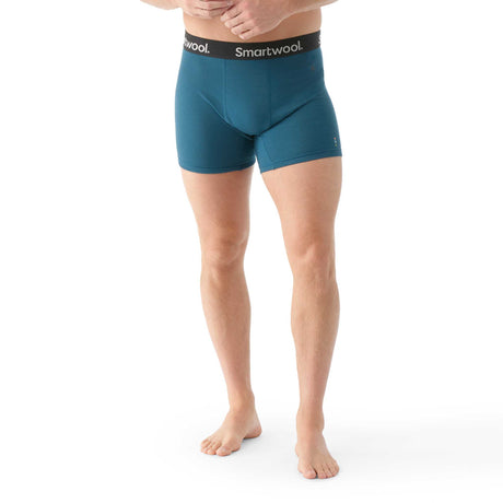 Smartwool caleçon boxeur en laine mérinos homme face - bleu crépuscule