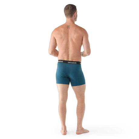 Smartwool caleçon boxeur en laine mérinos homme dos  - bleu crépuscule