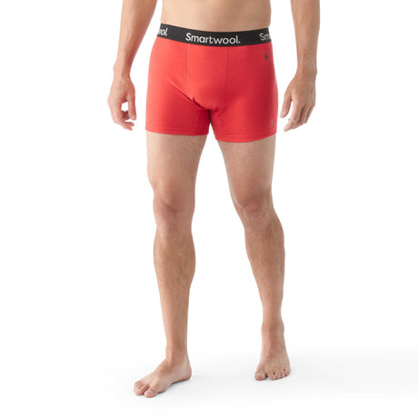 Smartwool caleçon boxeur en laine mérinos homme face - rouge écarlate