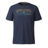 Smartwool t-shirt imprimé Mountain Sunrise Active homme - Marine foncé