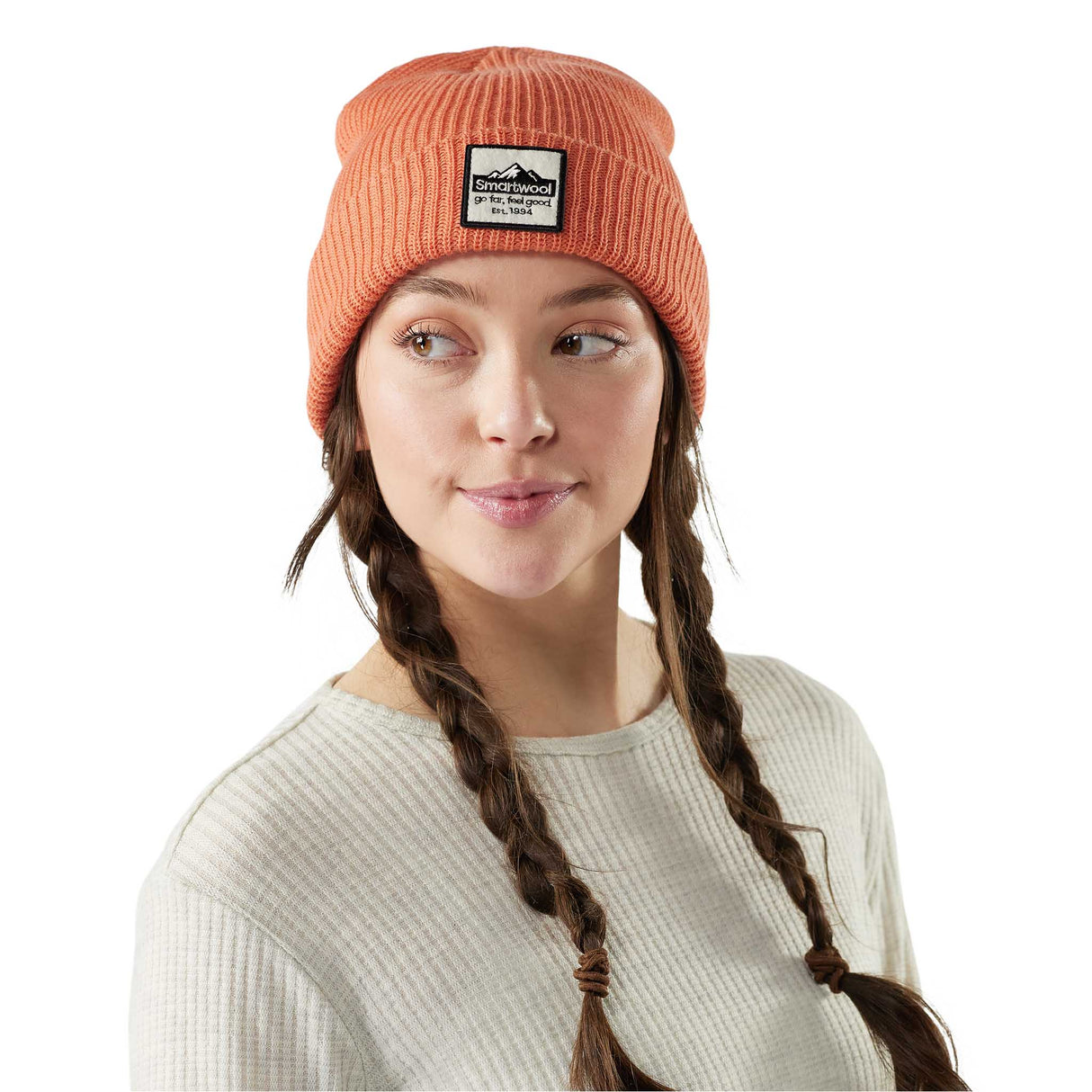 Tuque de style beanie à écusson Smartwool unisexe - Terracotta