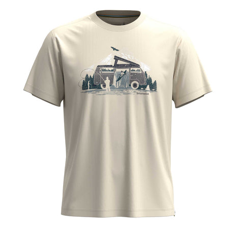 Smartwool t-shirt à manches courtes à motif River Van pour homme - amande