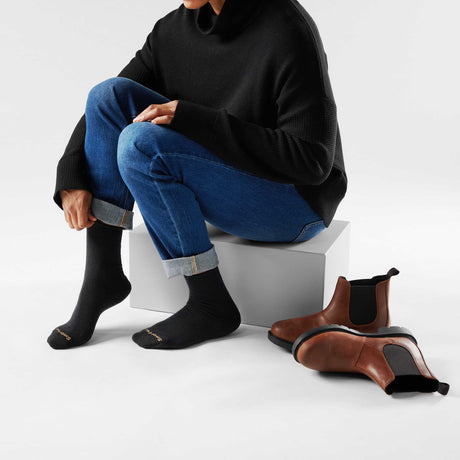 Smartwool chaussette de tous les jours Roll Top unisexe -Noir