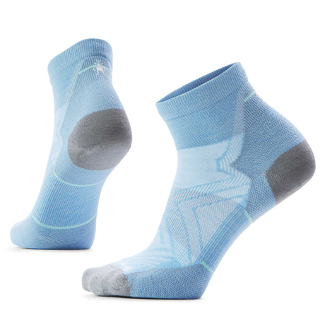 Smartwool Run Zero Cushion bas de course à la cheville - Bleu Serein