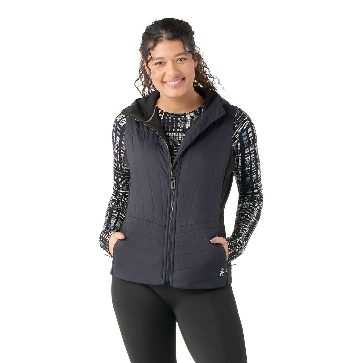 Smartwool Smartloft veste à capuchon sans manches pour femme - noir - face