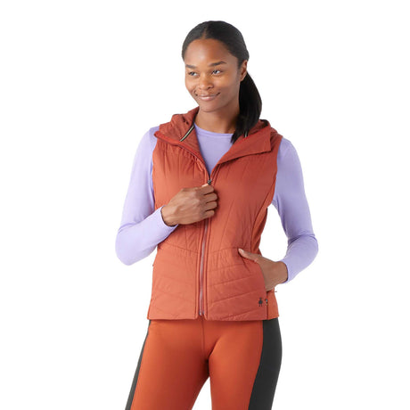 Smartwool Smartloft veste à capuchon sans manches pour femme - pacane - face
