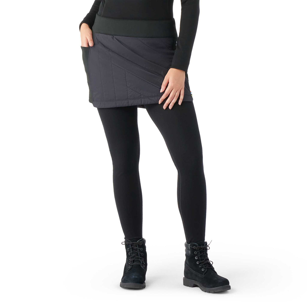 Smartwool Smartloft jupe à enfiler pour femme - noir - face