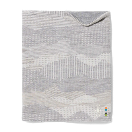 Cache-cou Smartwool Thermal Merino réversible unisexe gris pâle a motifs