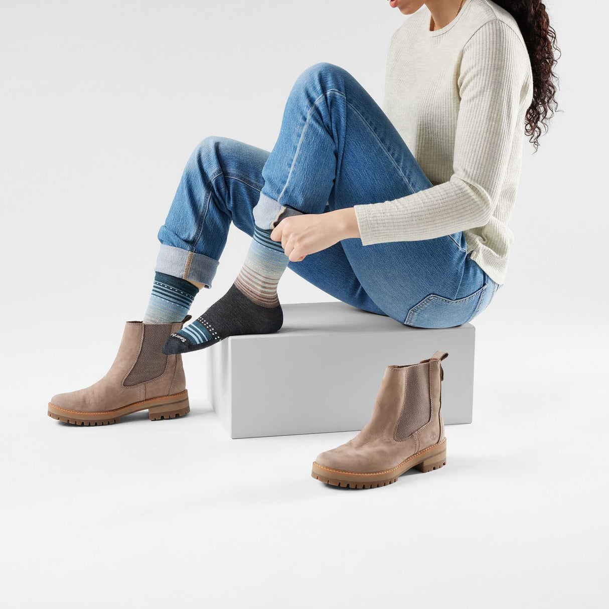 Smartwool Smartwool chaussette rayée de tous les jours Stitch unisexe