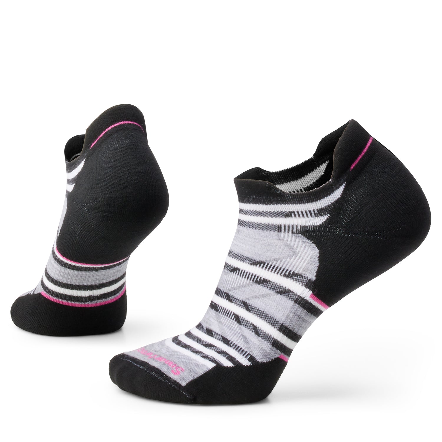 Smartwool Smartwool socquette de course matelassée à rayures femme