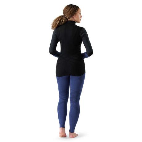 Smartwool couche de base Intraknit Merino Thermal 1/2 zip femme - Noir / Anthracite